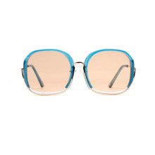 2019 Fashion Square Sunglasses Women Oversized Ocean Lenses Half Sunglasses